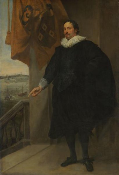 Anthony van Dyck, Portrait of a Nobleman, possibly Adriaan van der Borcht