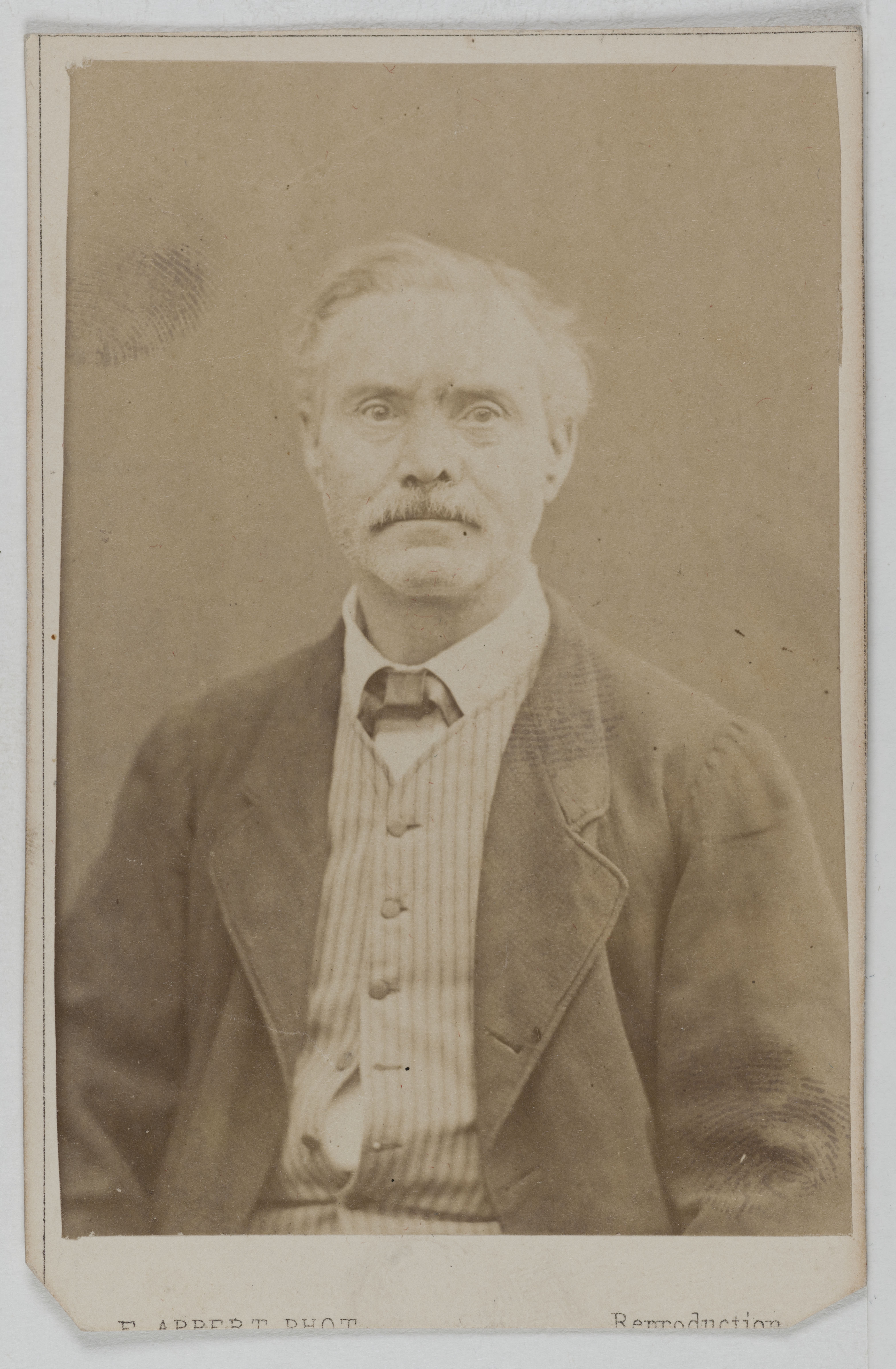 Ernest Charles Appert, Portrait d'Eugène Nicolas Letouze, agitateur politique et fabricant de bombes (1871, Commune)