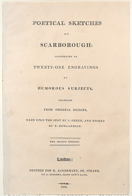 Thomas Rowlandson, Title Page