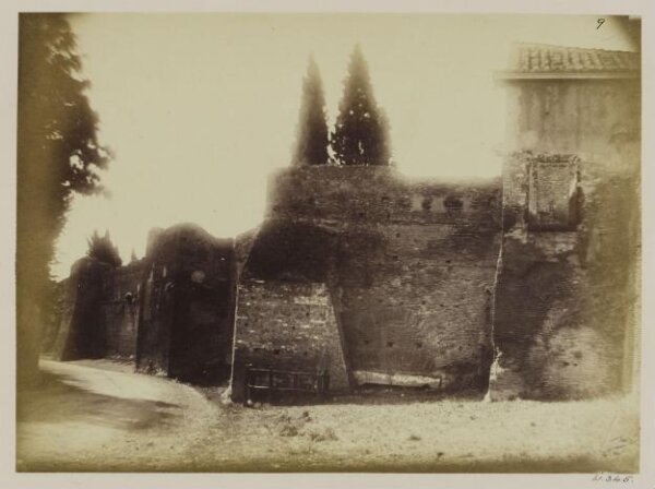 Parker, John Henry, Gates of Rome - Postern near the Porta Nomentana, Aurelian, A.D. 275, on the outer edge of the foss of the Praetorian Camp