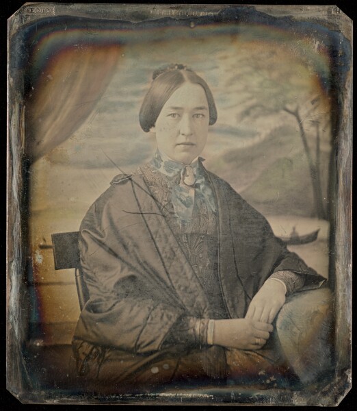 Unknown, [Portrait of a Seated Woman Wearing Cameo]
