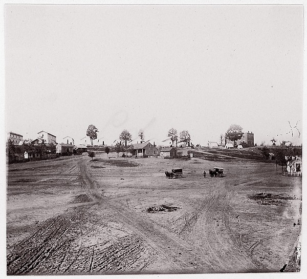 Unknown, [Roads leading into a small town].  Brady album, p. 123