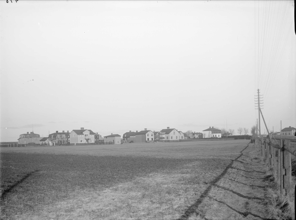 Alfred Dahlgren, Seminarieområdet från väster, stadsdelen Luthagen, Uppsala 1908