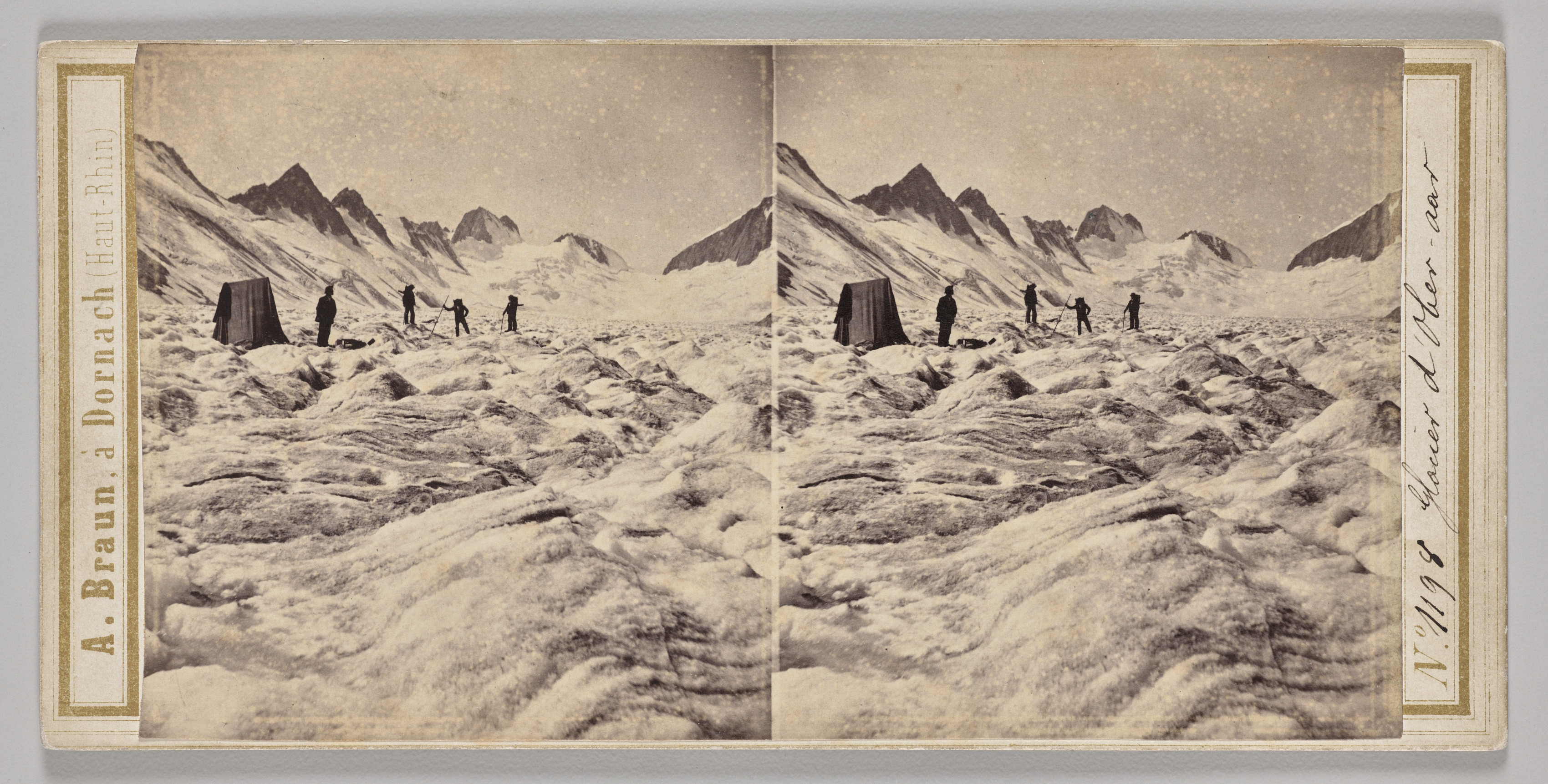 Adolphe Braun, No. 1198 Glacier d'Oberaar