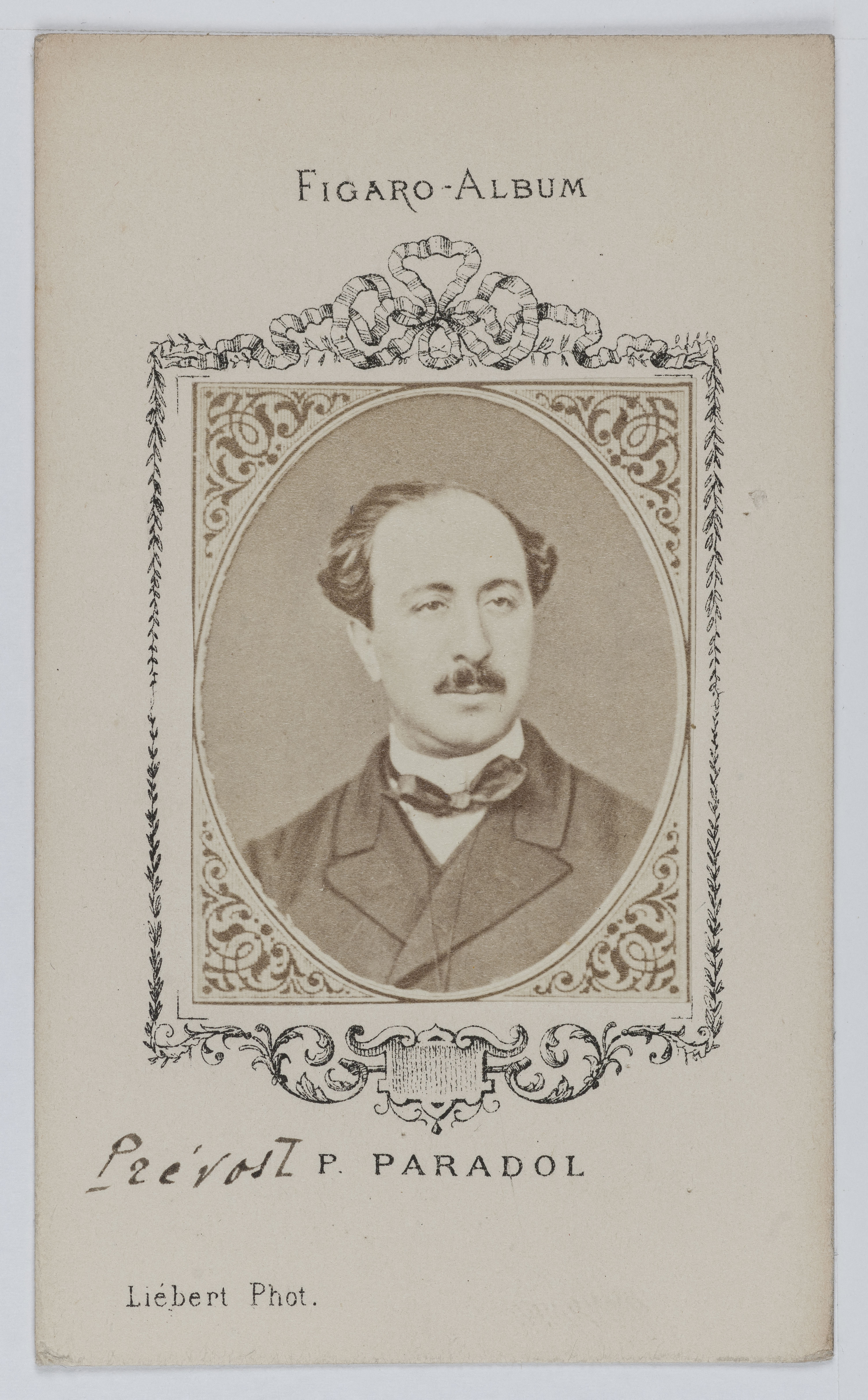 Alphonse Liébert, Portrait de Lucien Anatole Prévost-Paradol (1829-1870), littérateur et journaliste.