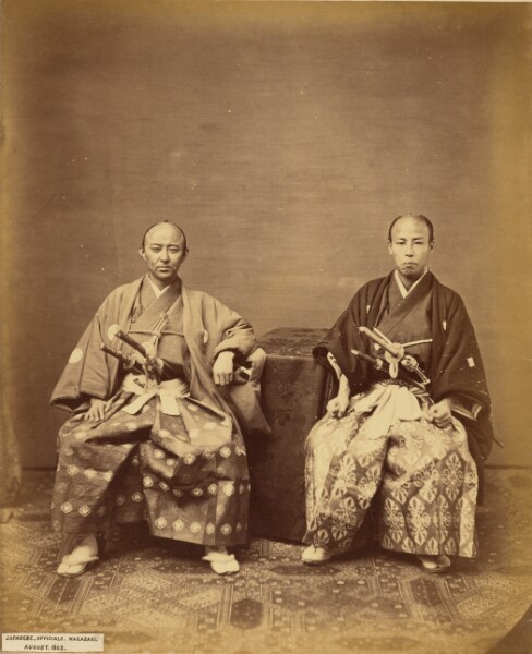 Felice Beato, [Japanese Officials, Nagasaki]