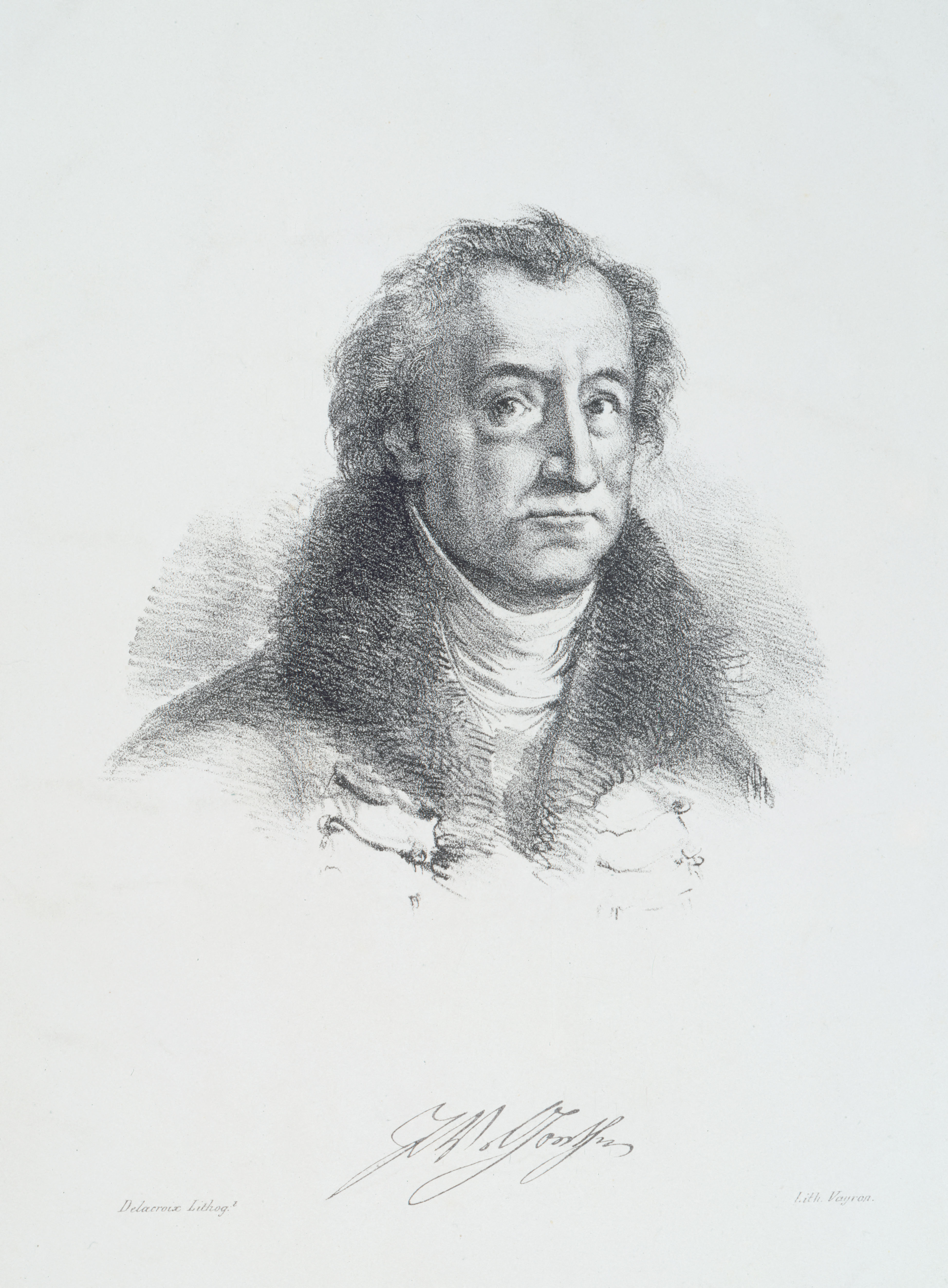 Eugène Delacroix, Portrait de Goethe (Delteil-Strauber 57)