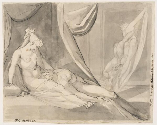 Henry Fuseli, The body of Sarpedon brought home by Sleep and Death
