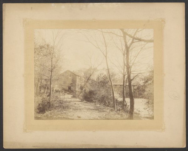Unknown, [River with covered bridge]
