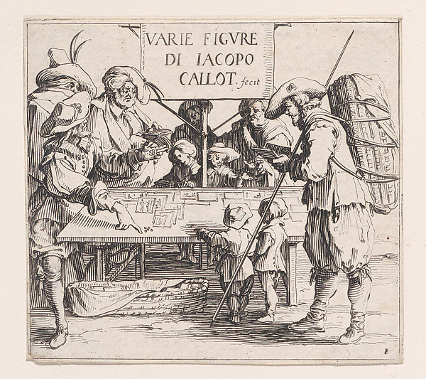 Jacques Callot, Frontispiece, plate 1 from "Varie Figure" (Various Figures)