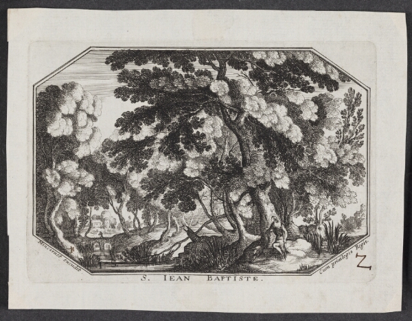 Nicolas Cochin, Landskab med Johannes Døberen (S. Jean Baptiste)