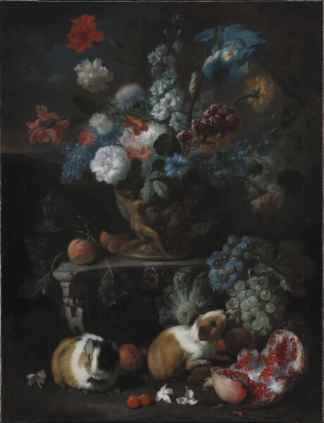 Franz Werner Tamm, Blomsterstykke med marsvin
