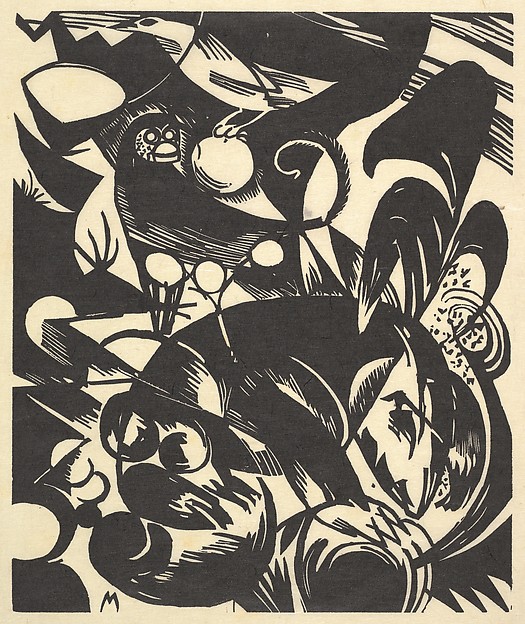 Franz Marc, Creation I from the portfolio "New European Graphics, Portfolio III: German Artists"  [Schöpfungsgeschichte I from the portfolio Neue Europäische Graphik III: Deutsche Künstler]