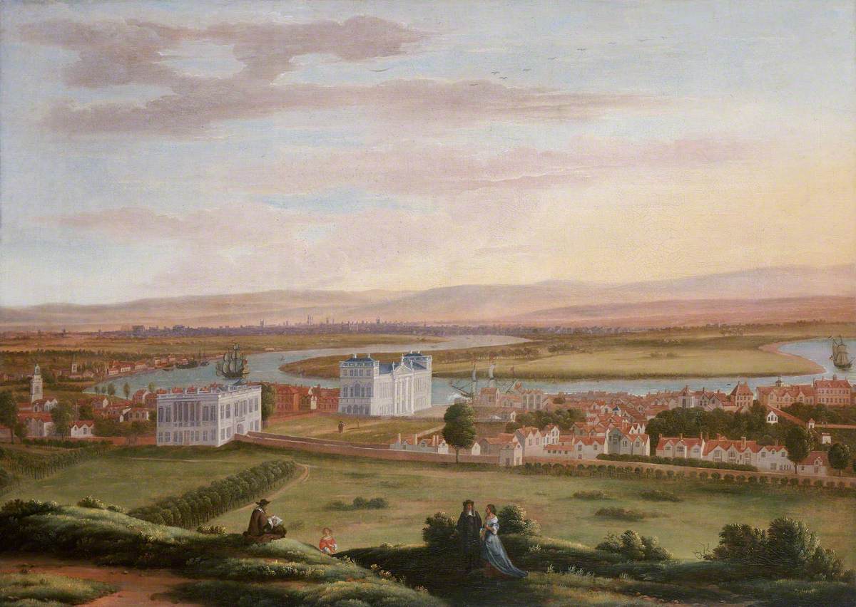 Hendrick Danckerts, View of Greenwich and the Queen's House from the south-east