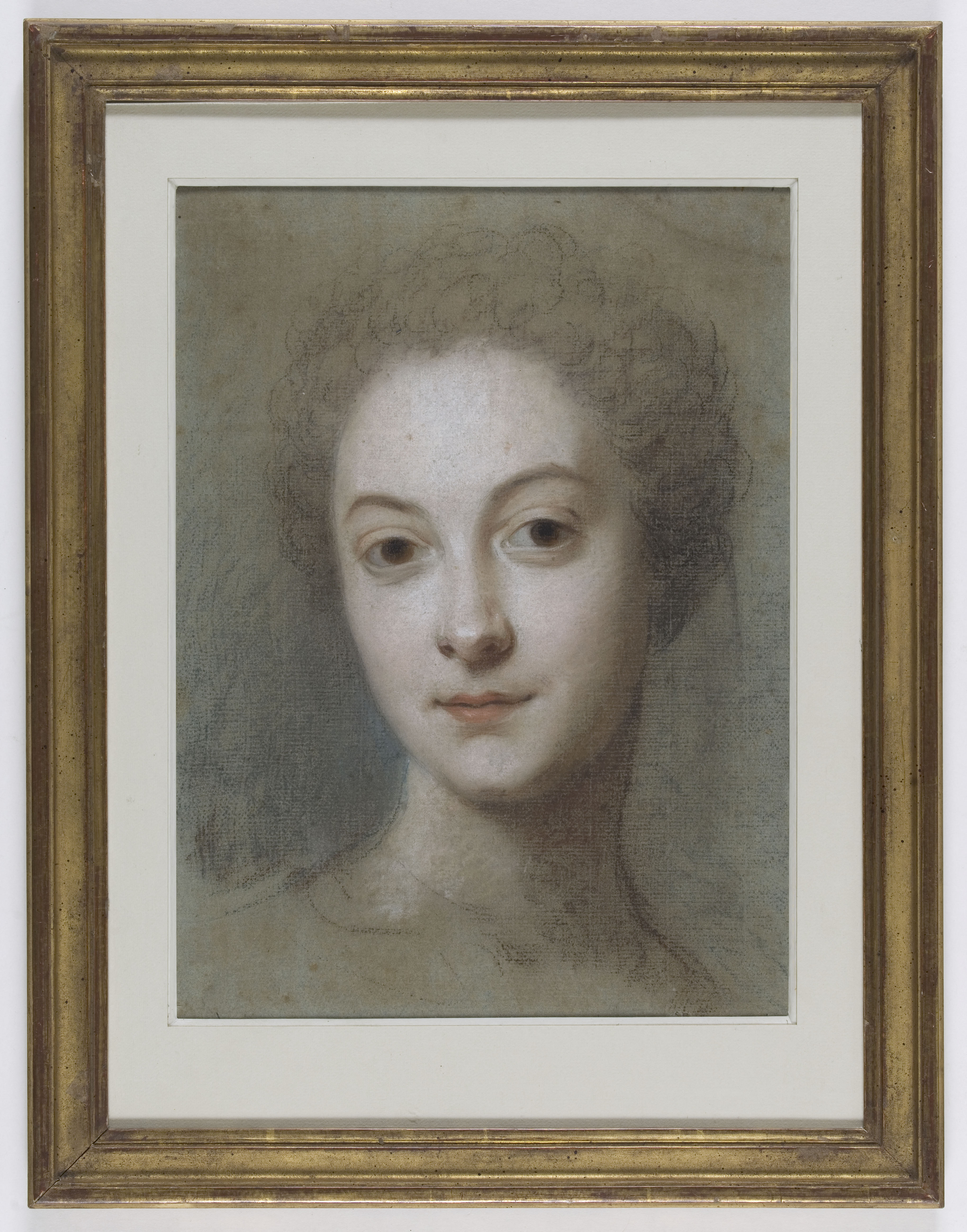 Anonyme, Etude pour un portrait de jeune fille