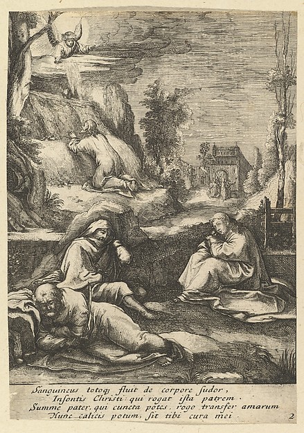 Nicolas Cochin, The Agony in the Garden, from "The Passion of Christ"