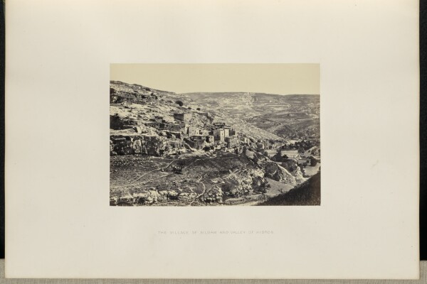 Francis Frith, The Village of Siloam and Valley of Kidron