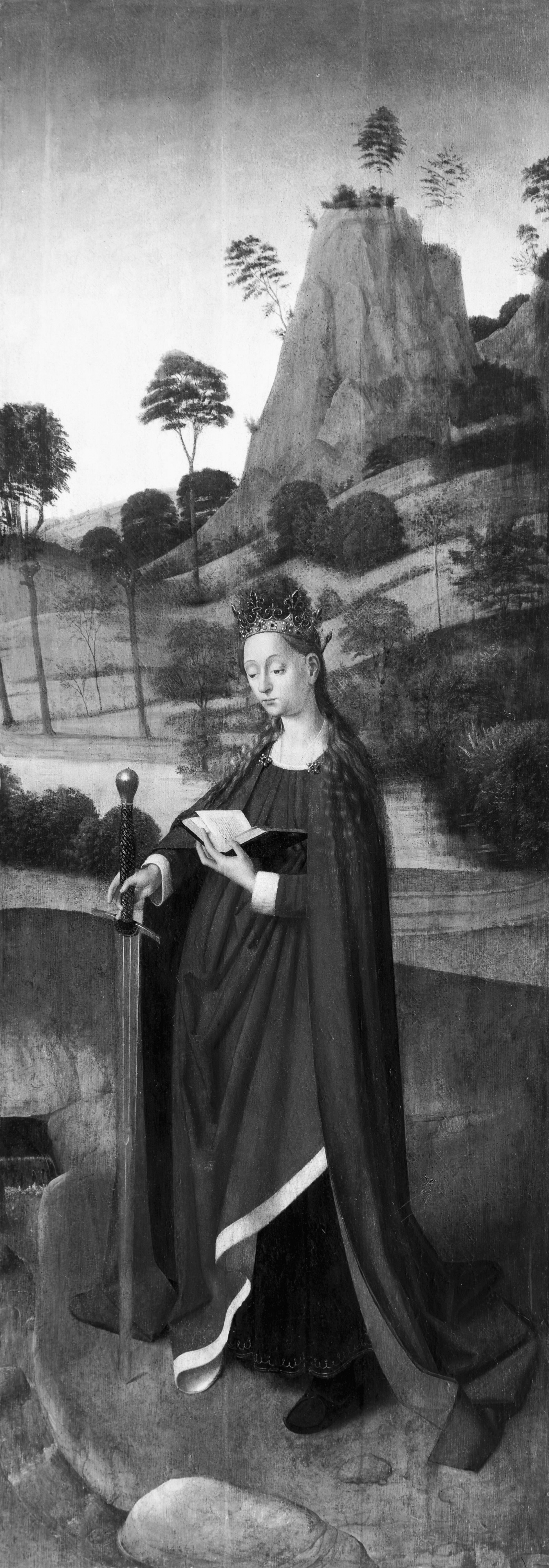 Petrus Christus, St. Catherine / altar wing