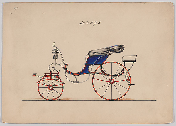 Brewster & Co., Design for Pony Phaeton, no. 4072