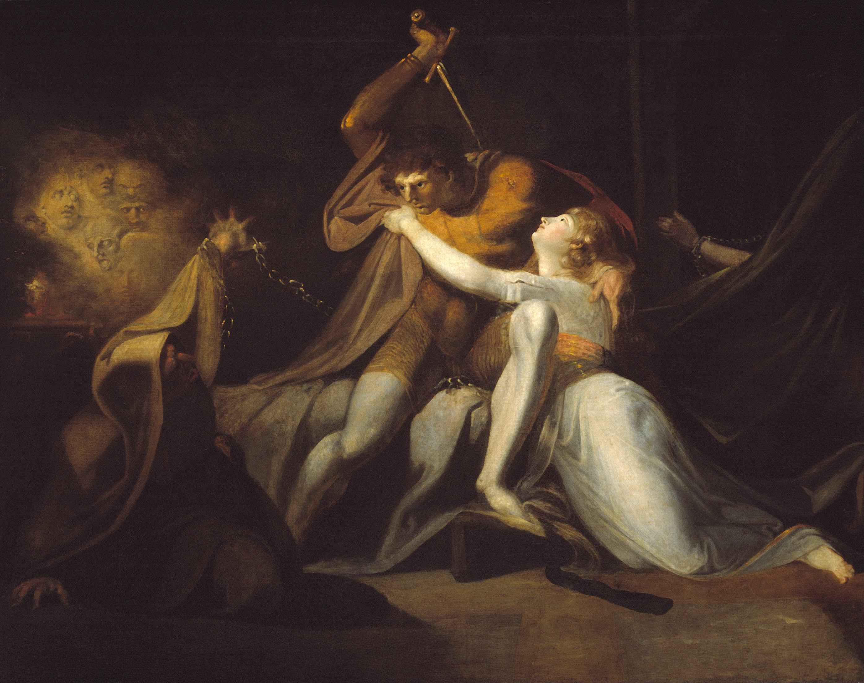 Henry Fuseli, Percival Delivering Belisane from the Enchantment of Urma
