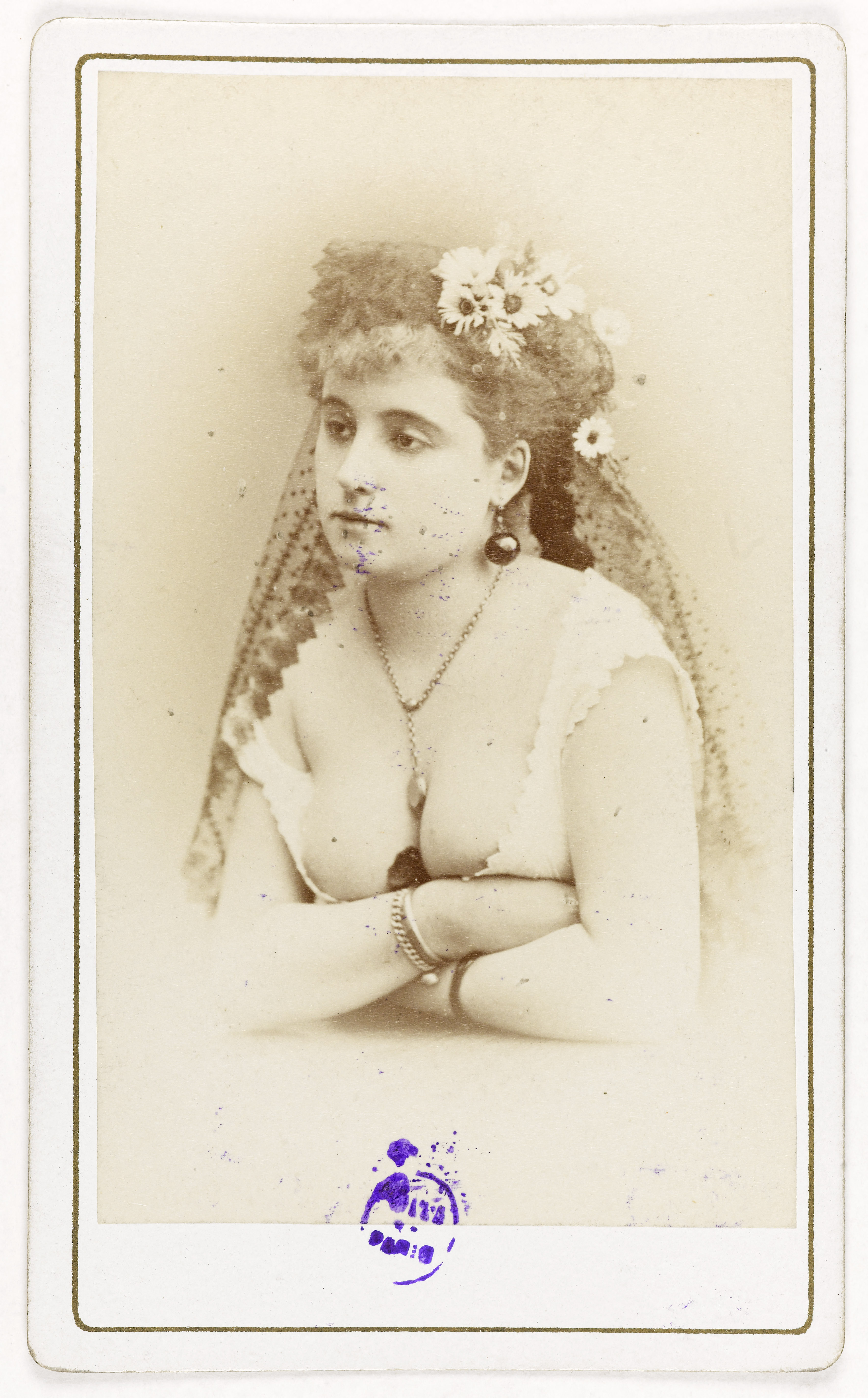 Anonyme, Portrait de Miss Treva, actrice