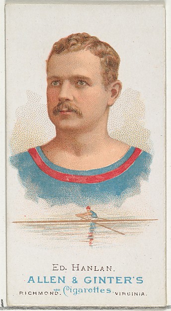Allen & Ginter, Edward "Ned" Hanlan, Oarsman, from World's Champions, Series 1 (N28) for Allen & Ginter Cigarettes