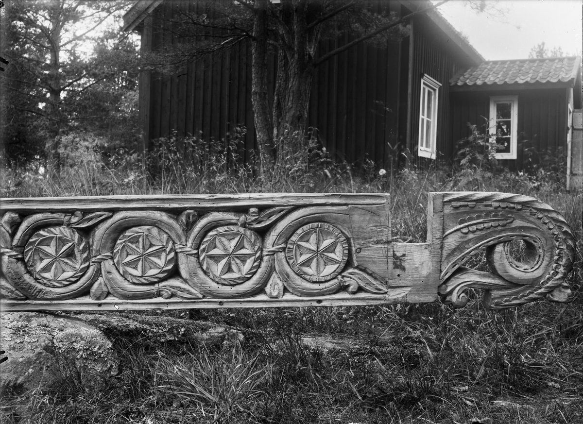 Paul Sandberg, Byggnadsdetalj från Långalma, Börstils socken, Uppland augusti 1932