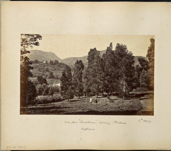 Samuel Bourne, Ootacamund; View from "Lambsknowe" showing Stonehouse