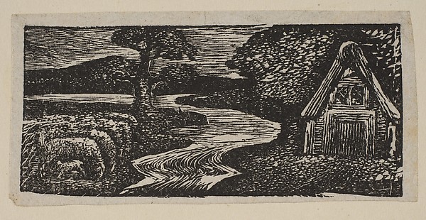 William Blake, Sabrina's Silvery Flood, from Thornton's "Pastorals of Virgil"