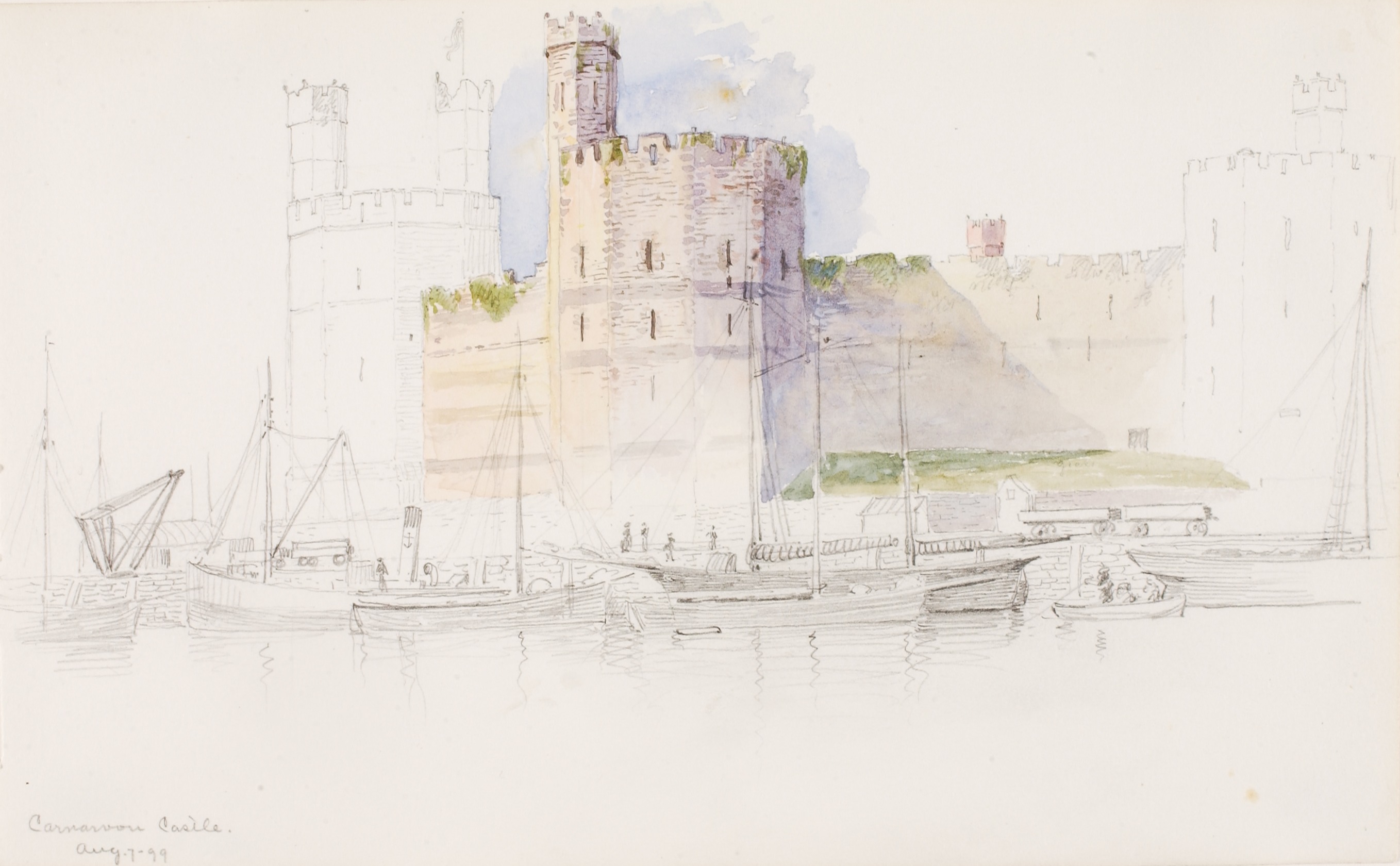 George Elbert Burr, Caernarvon Castle