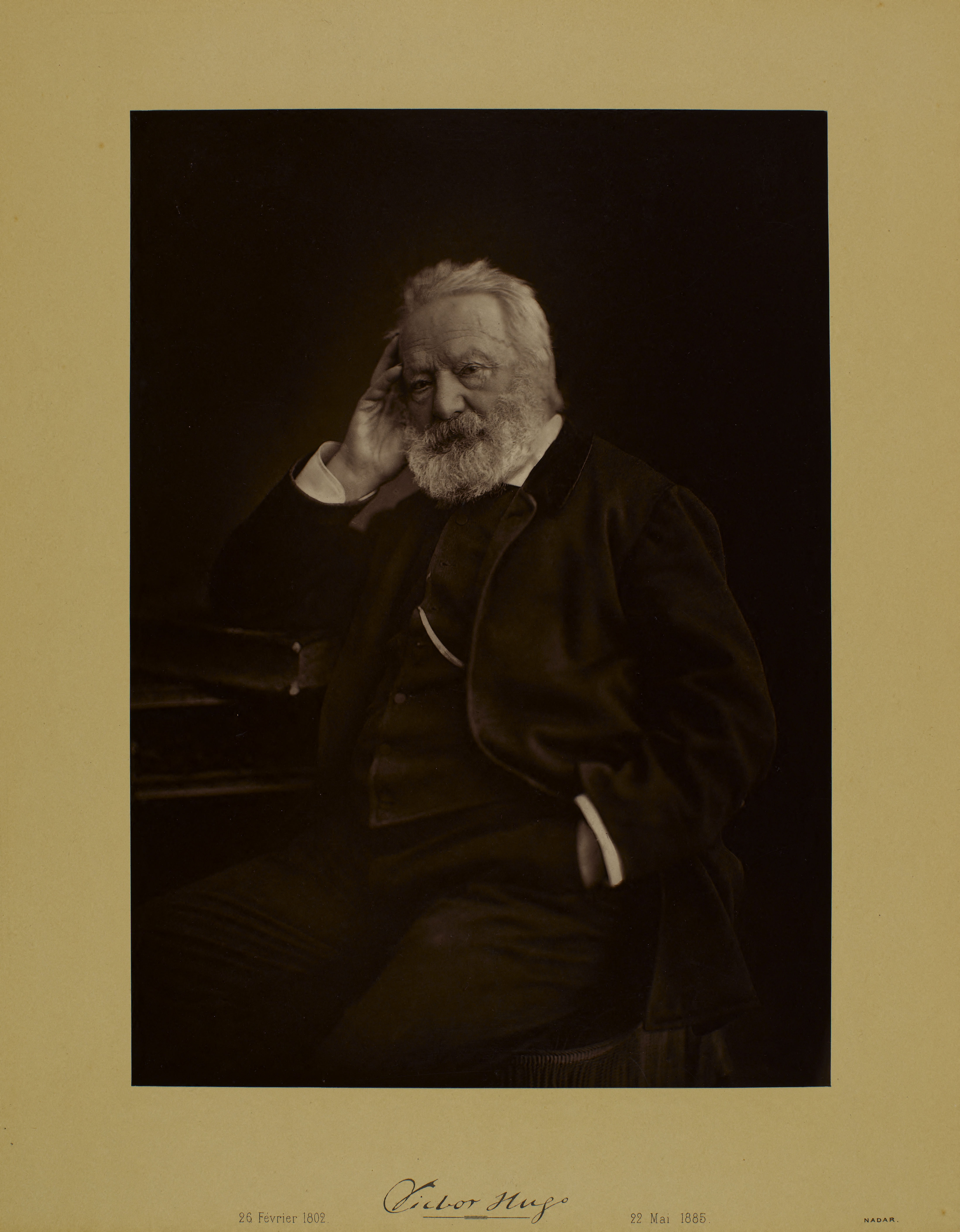 Nadar, Portrait de Victor Hugo (1802-1885), écrivain.
