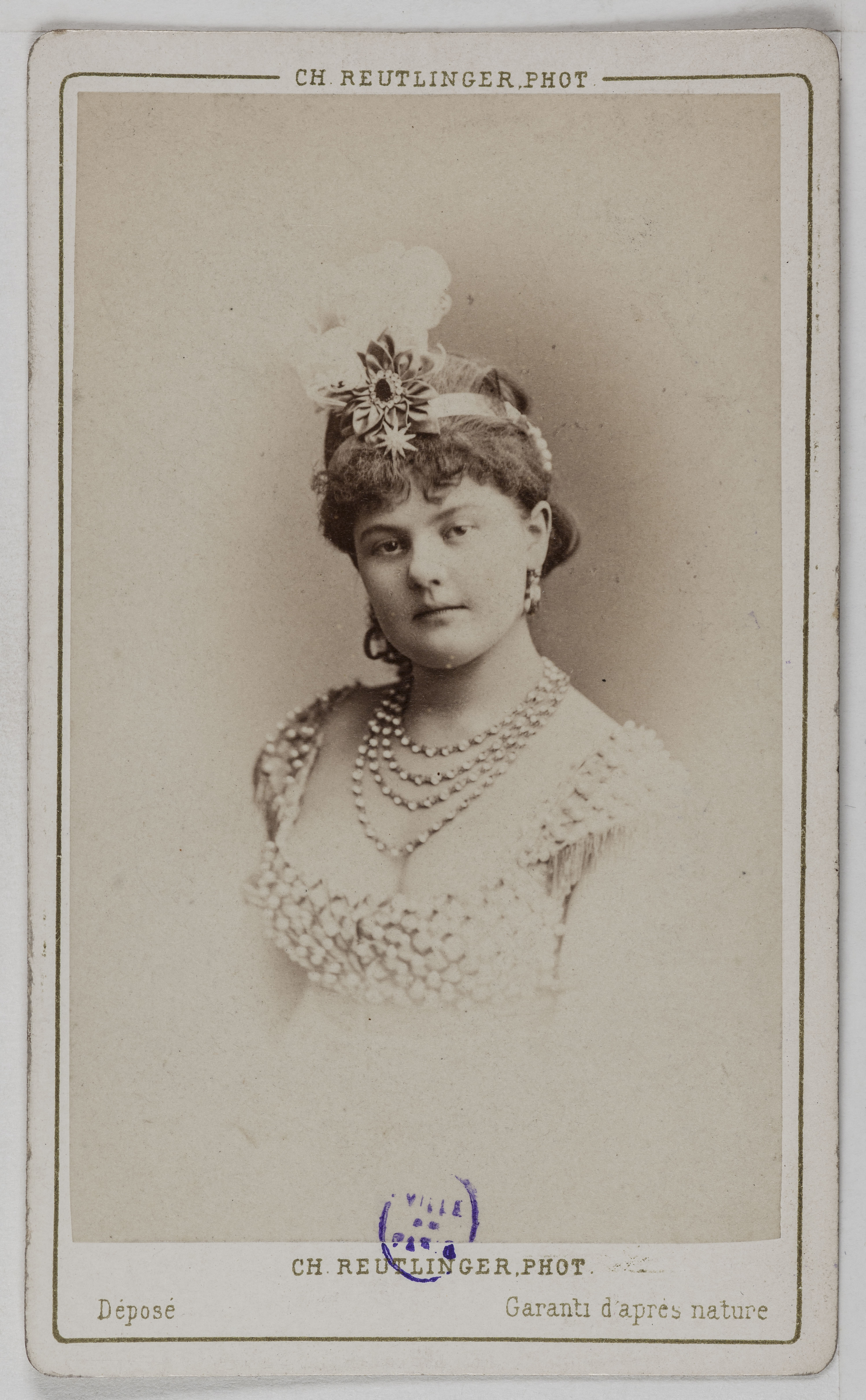 Charles Reutlinger, Portrait de Madeleine, (actrice)