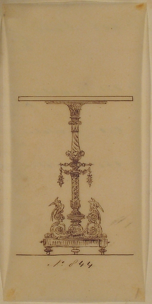 Anonymous, French, 19th century, Design for a Table