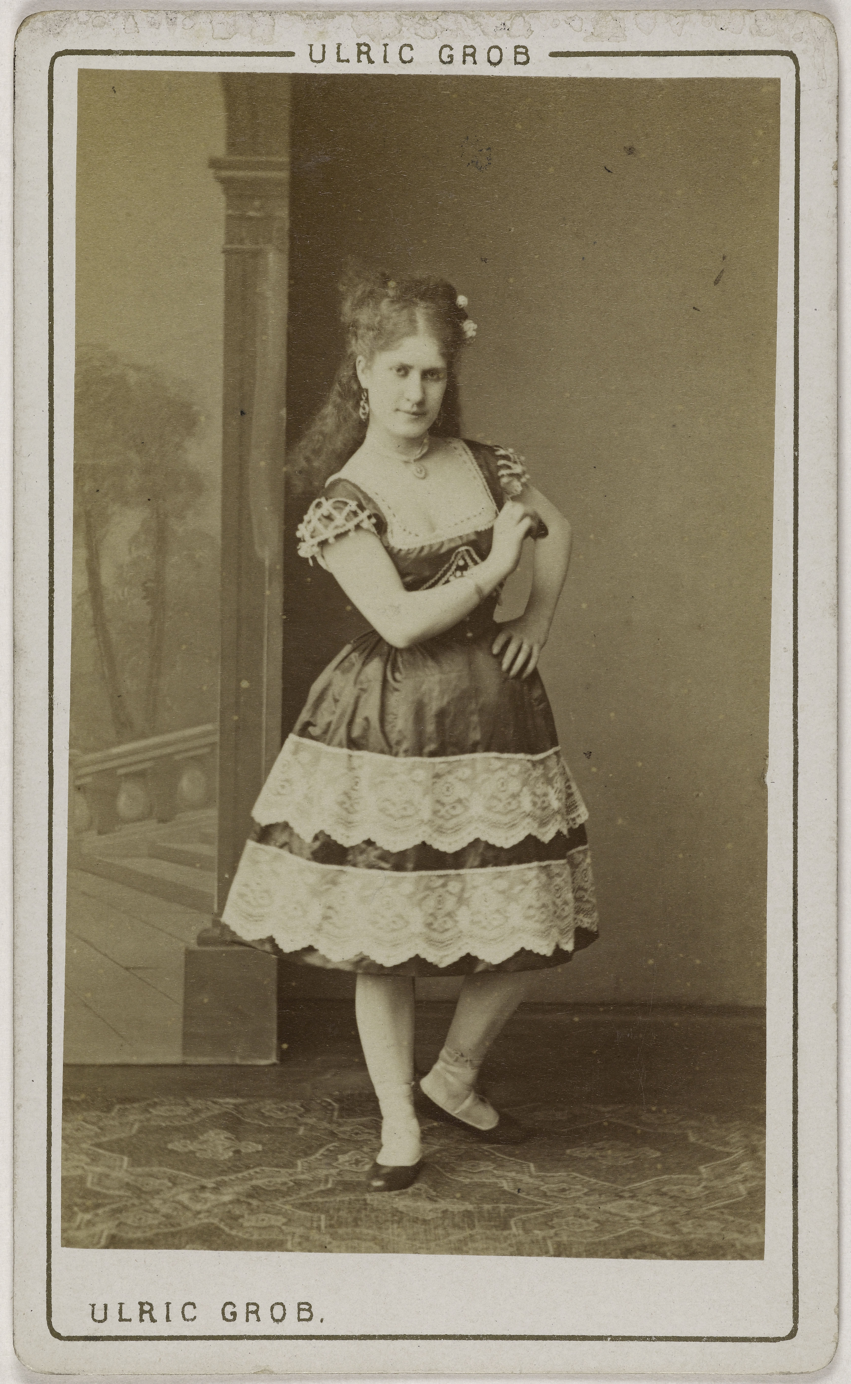 Ulric Grob, Portrait d'Anne Daubigny (1845-1904), (actrice)