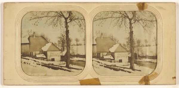 Unknown, La Suisse. Ufer de neige haute fourneau
