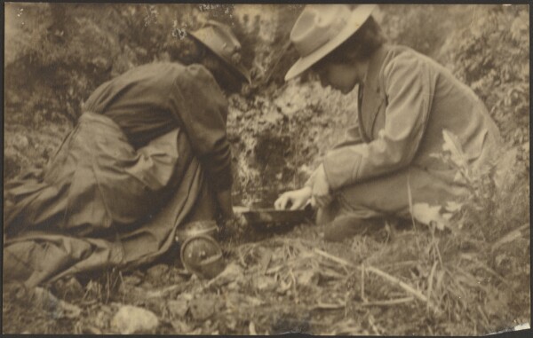 Louis Fleckenstein, [Two Women Working in a Garden]
