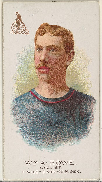 Allen & Ginter, William A. Rowe, Cyclist, from World's Champions, Series 2 (N29) for Allen & Ginter Cigarettes