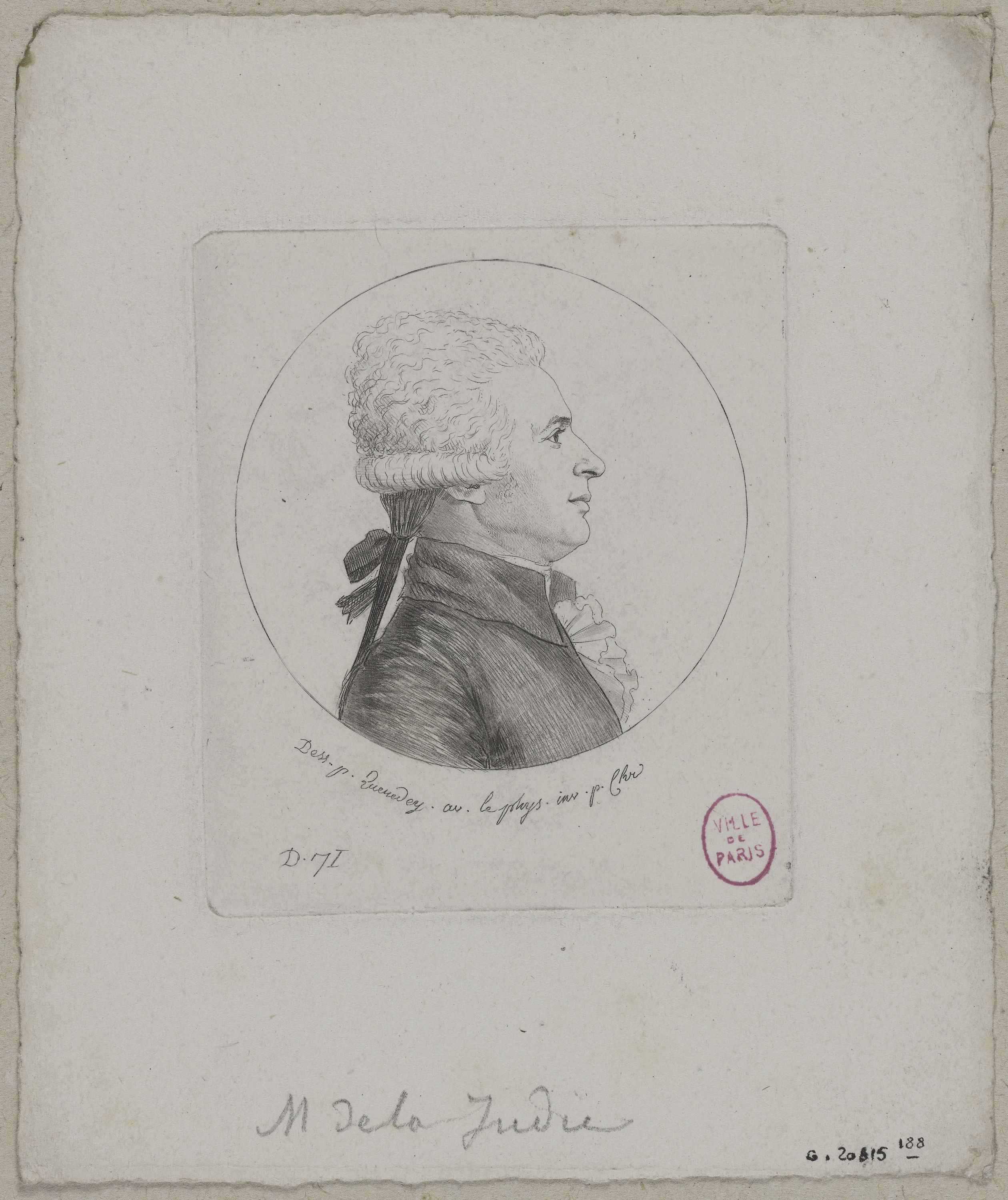 Edmé Quenedey, Portrait de Monsieur de la Judie