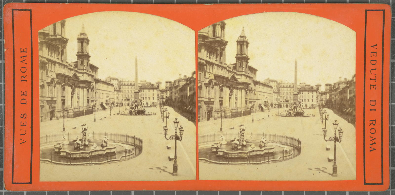 Desconegut, Vedute di Roma.Piazza Navona Justification of the title, registered title