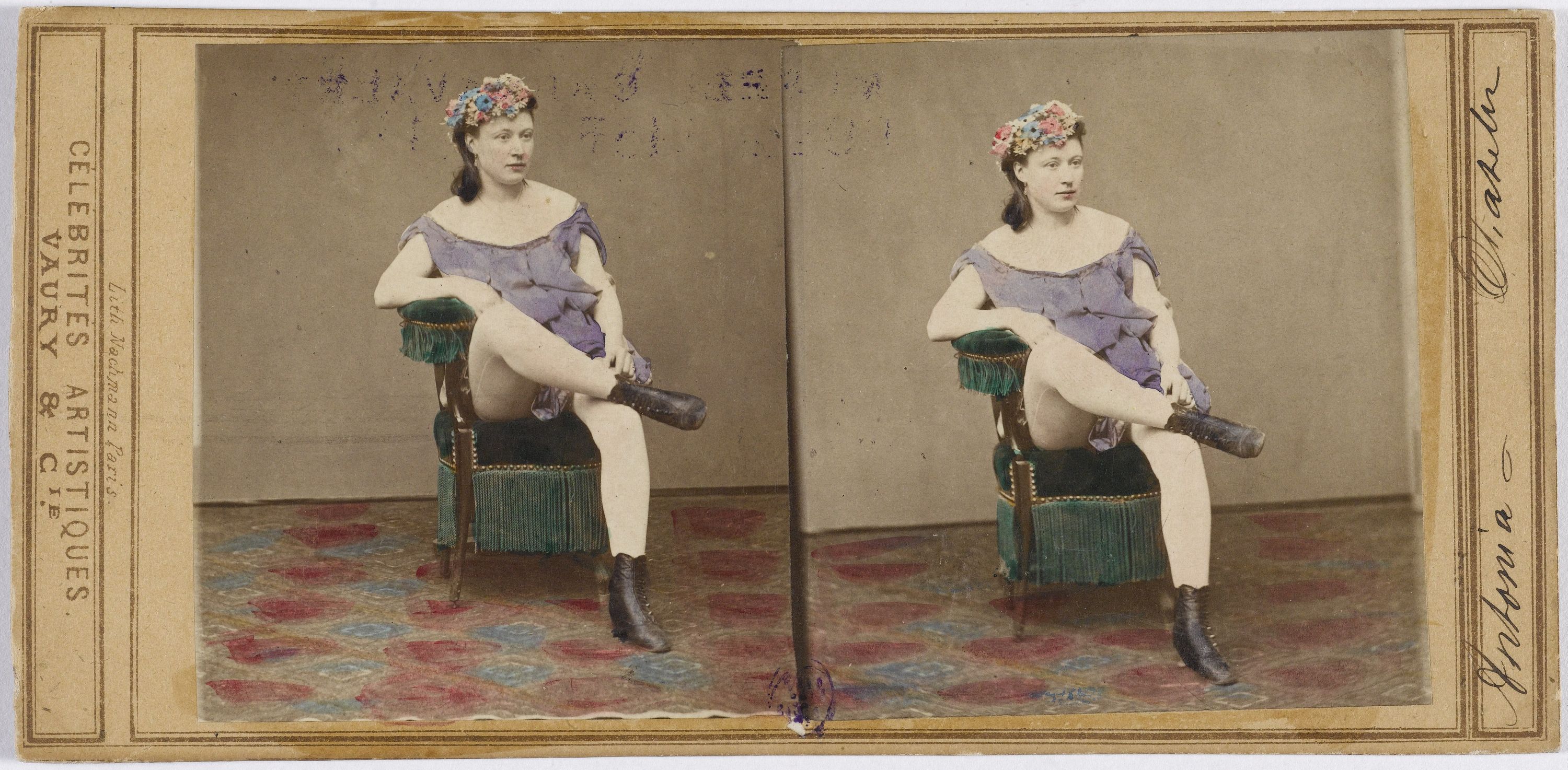 Vaury et Cie, Portrait d'Antonia, actrice au Châtelet.