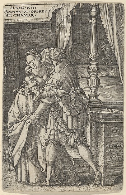 Heinrich Aldegrever, Amnon Violating Tamar