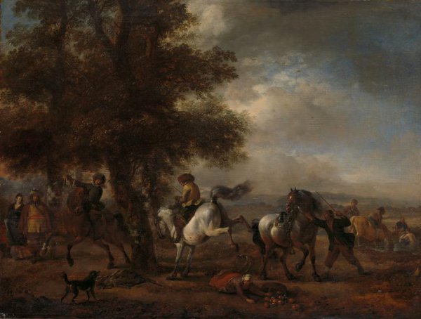 Philips Wouwerman, The Bucking Grey