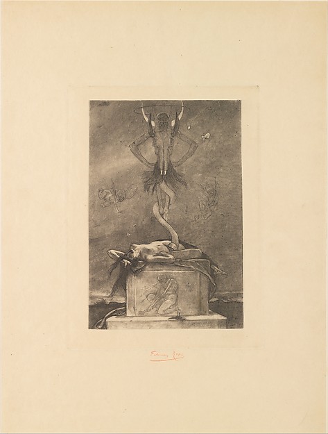 Félicien Rops, The Sacrifice, from "The Satanic Ones"