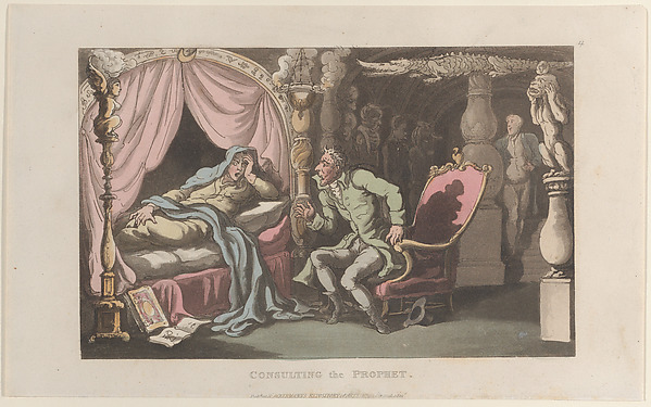 Thomas Rowlandson, Consulting the Prophet, from "Journal of Sentimental Travels in the Southern Provinces of France, Shortly Before the Revolution"