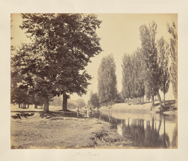 Samuel Bourne, Srinuggur; View down the Dhul Canal