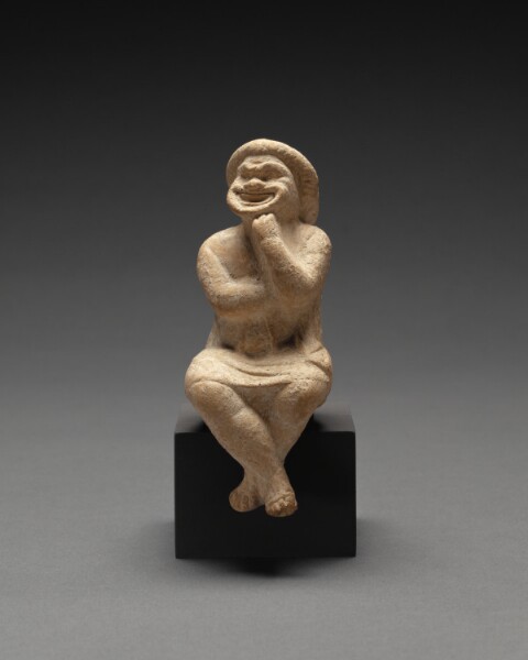 Unknown, Statuette of a Seated Comic Actor