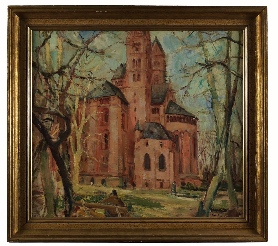 Hanns Fay, Ansicht der Ostpartie des Speyerer Doms