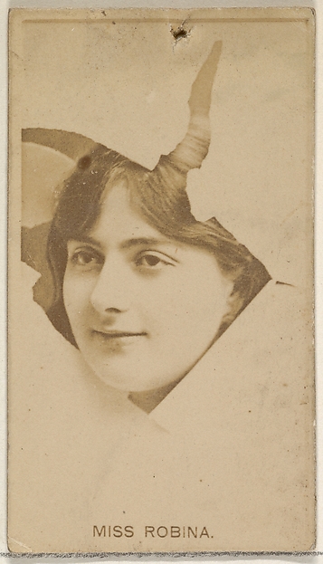 Allen & Ginter, Miss Robina, from the Actors and Actresses series (N45, Type 8) for Virginia Brights Cigarettes