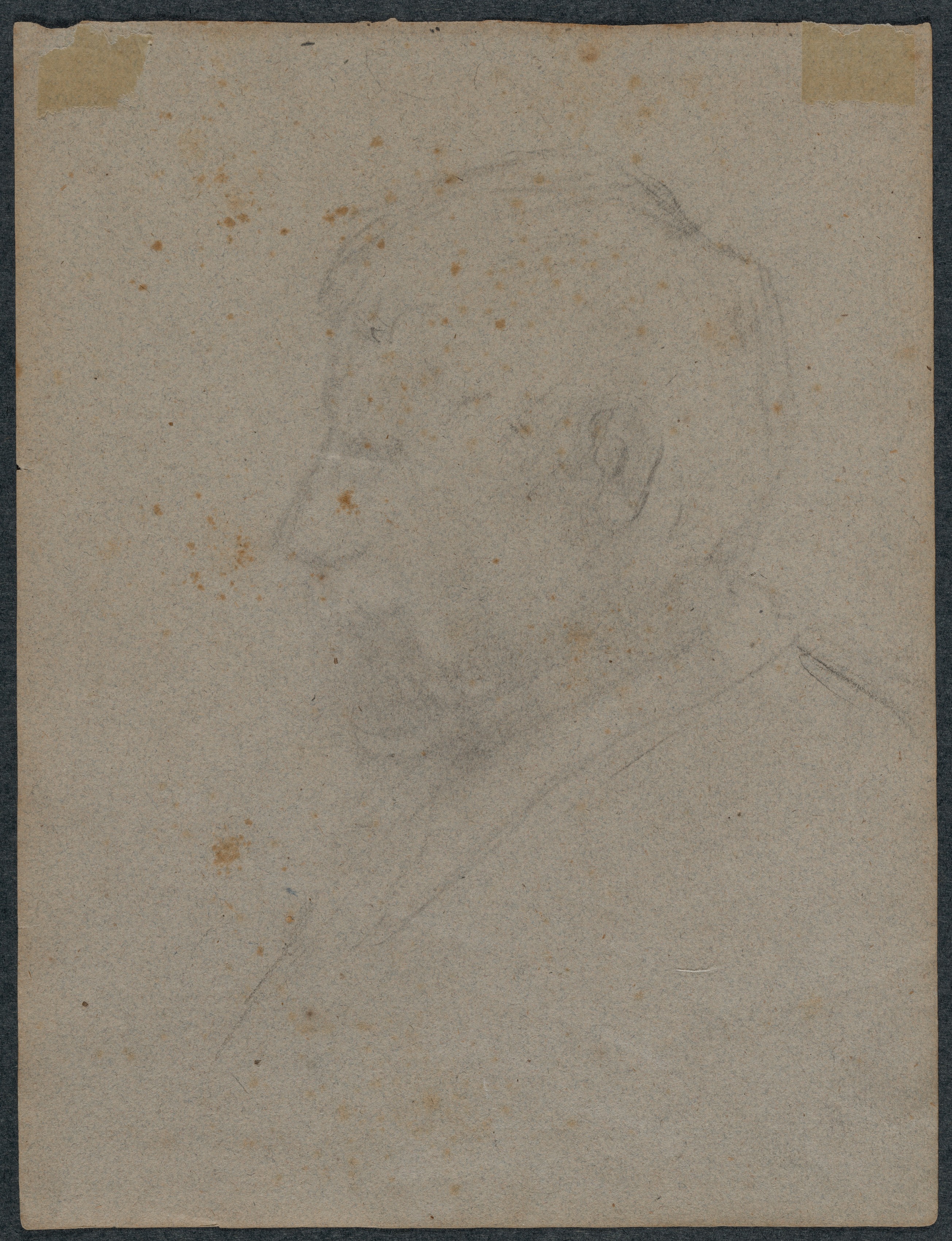 Paul Gauguin, Profile Bust of a Man (verso)