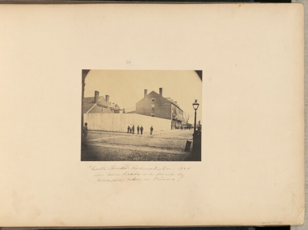 A. J. Russell, "Castle Thunder" Richmond, Virginia, where Union Soldiers were placed by Rebels, when taken as Prisoners